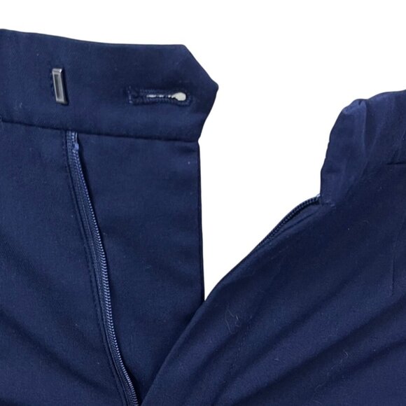 Uniqlo Navy Women's Slim Fit Cropped Dress Pants Size S - Picture 5 of 9